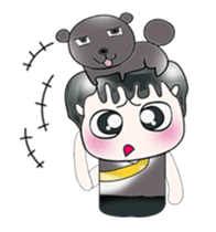 Mr. Tomura and dog. ^_^ sticker #13936747