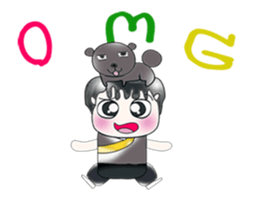 Mr. Tomura and dog. ^_^ sticker #13936749