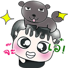 Mr. Tomura and dog. ^_^