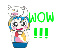 ^_^ My name is Nata. I love pig. sticker #13936759