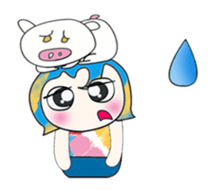 ^_^ My name is Nata. I love pig. sticker #13936761