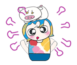 ^_^ My name is Nata. I love pig. sticker #13936764