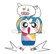 ^_^ My name is Nata. I love pig. sticker #13936771