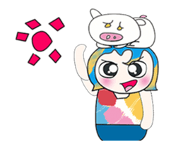 ^_^ My name is Nata. I love pig. sticker #13936774