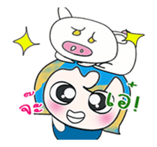 ^_^ My name is Nata. I love pig. sticker #13936776