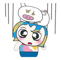 ^_^ My name is Nata. I love pig. sticker #13936777