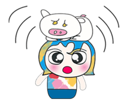 ^_^ My name is Nata. I love pig. sticker #13936778