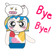 ^_^ My name is Nata. I love pig. sticker #13936780