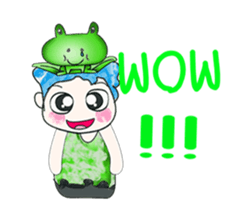 Hello my name is Hikaru. Love frog. sticker #13937151