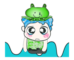 Hello my name is Hikaru. Love frog. sticker #13937152