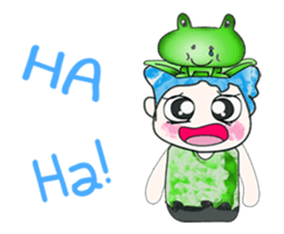 Hello my name is Hikaru. Love frog. sticker #13937157