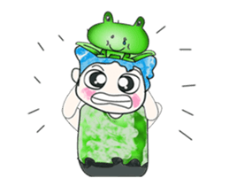 Hello my name is Hikaru. Love frog. sticker #13937159