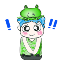 Hello my name is Hikaru. Love frog. sticker #13937160
