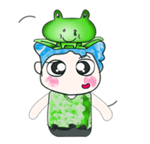 Hello my name is Hikaru. Love frog. sticker #13937162