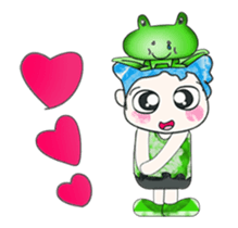Hello my name is Hikaru. Love frog. sticker #13937164