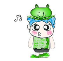 Hello my name is Hikaru. Love frog. sticker #13937165