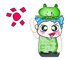 Hello my name is Hikaru. Love frog. sticker #13937166