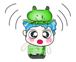 Hello my name is Hikaru. Love frog. sticker #13937170