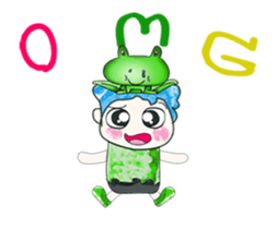 Hello my name is Hikaru. Love frog. sticker #13937173