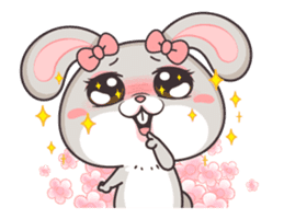 very miss rabbit"4" sticker #13937189