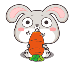 very miss rabbit"4" sticker #13937194