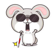 very miss rabbit"4" sticker #13937195