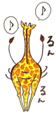 Daily life of giraffe sticker #13938218