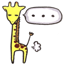 Daily life of giraffe sticker #13938224