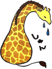 Daily life of giraffe sticker #13938228