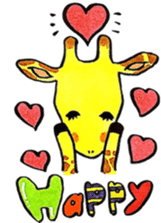 Daily life of giraffe sticker #13938234