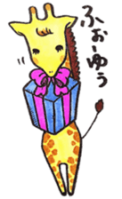 Daily life of giraffe sticker #13938235