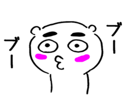 Big brows bear sticker #13938390