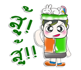 Hello! My name is Kururu. Love rabbit. sticker #13939336