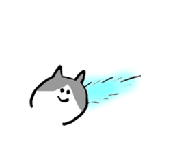 Cat's name is Yuka sticker #13940529