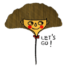 Cool Ginkgo ; English version sticker #13940689