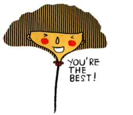 Cool Ginkgo ; English version sticker #13940690