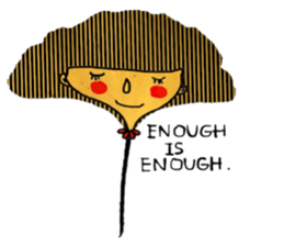 Cool Ginkgo ; English version sticker #13940694