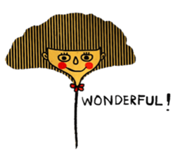 Cool Ginkgo ; English version sticker #13940703