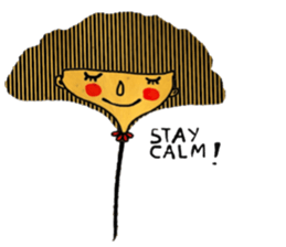 Cool Ginkgo ; English version sticker #13940704