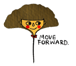 Cool Ginkgo ; English version sticker #13940711