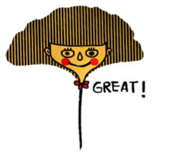 Cool Ginkgo ; English version sticker #13940718