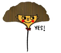 Cool Ginkgo ; English version sticker #13940724