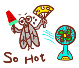 housefly is coming sticker #13940916