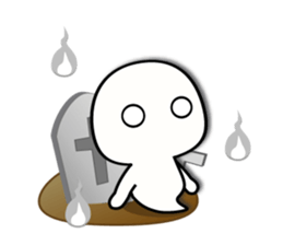 This world is hateful ghost sticker2 sticker #13941683