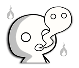 This world is hateful ghost sticker2 sticker #13941701