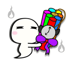 This world is hateful ghost sticker2 sticker #13941704