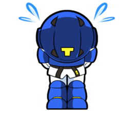 TAEKWON ACTION FIGURE BLUE!! sticker #13942620