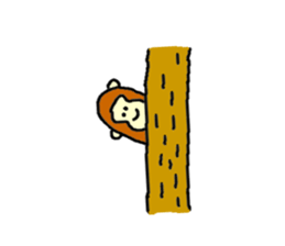 Monkey's name is Hi-kun sticker #13943117