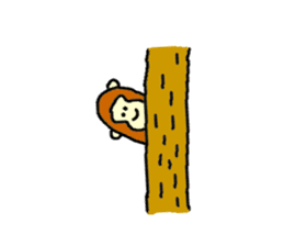 Monkey's name is Hi-kun sticker #13943117