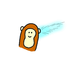 Monkey's name is Hi-kun sticker #13943118